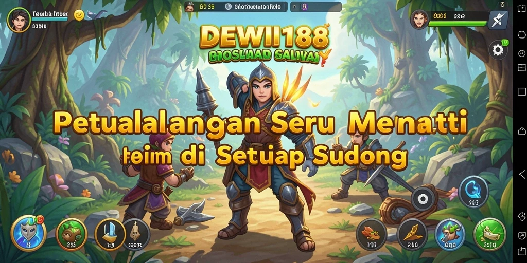Tangkapan layar dari gameplay menarik DEWI188 saat berpetualang.