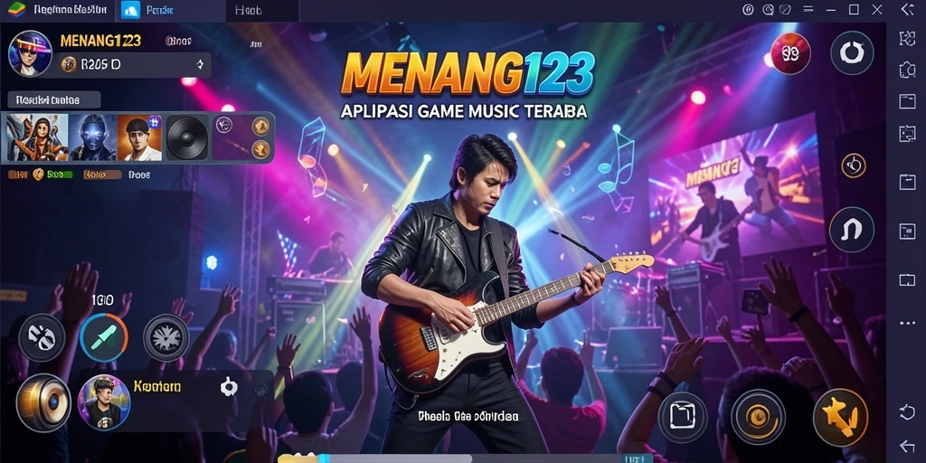 Tampilan gameplay MENANG123 saat bermain musik secara interaktif.