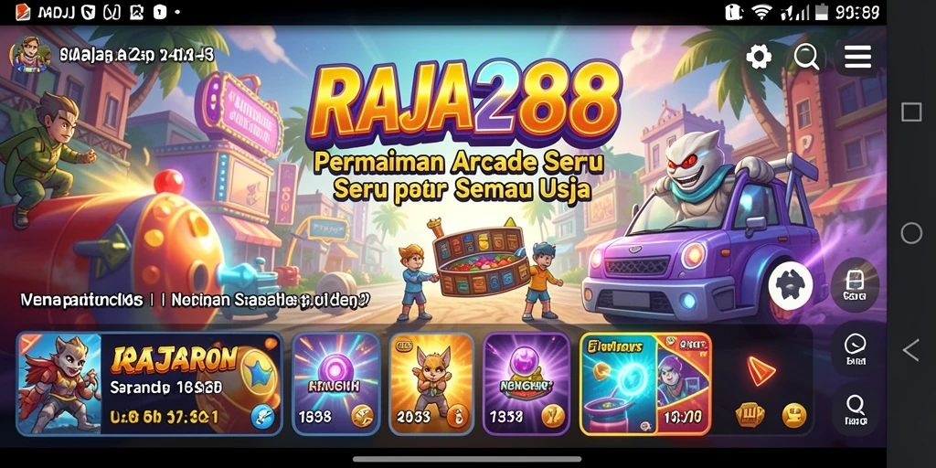 Tampilan gameplay RAJA288 yang seru dan menantang.