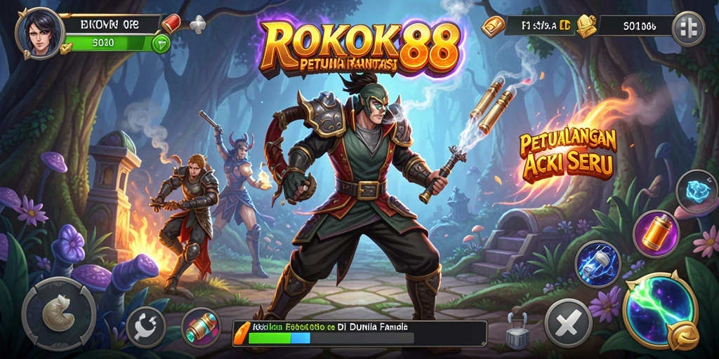 Tampilan gameplay ROKOK88 yang menegangkan dan mendebarkan penuh aksi.