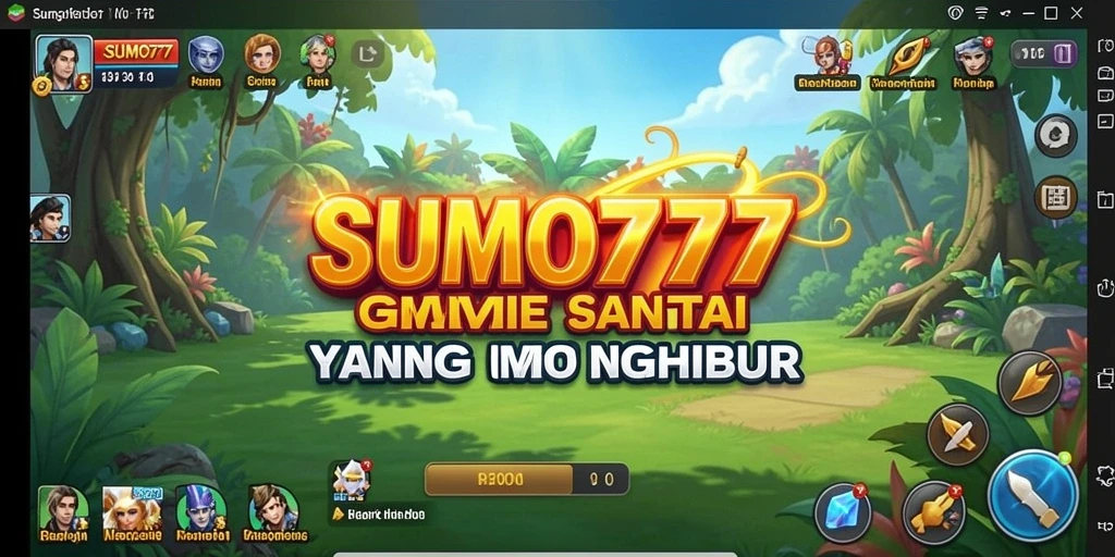 Tampilan gameplay SUMO777 yang cerah dan menghibur.